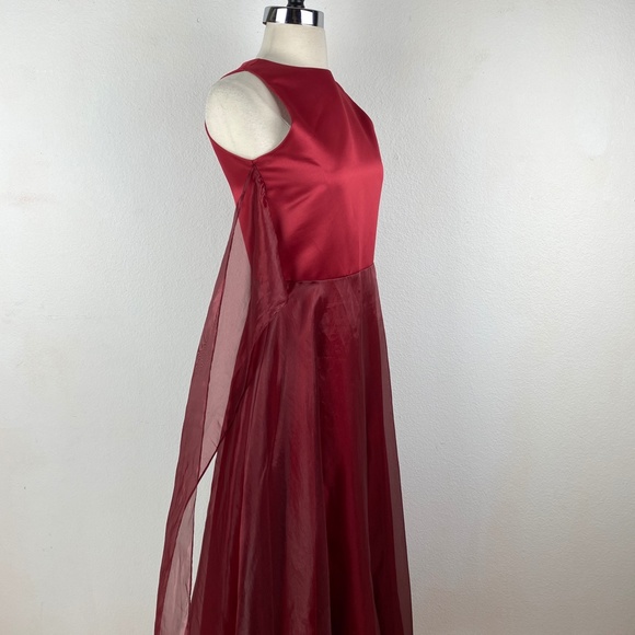 VTG Fashion 1001 Nights Maxi Prom Dress Evening Formal Bridesmaid Small (vtg 14) - Picture 9 of 12